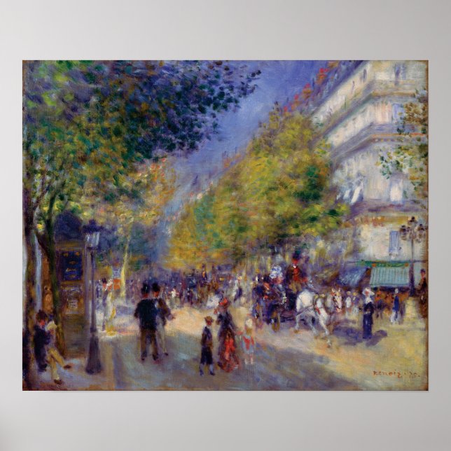 Pôster Les Grands Boulevards por Renoir (Frente)