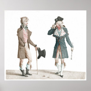 Poster Les Incroyables - Caricatura Francesa - Vernet P