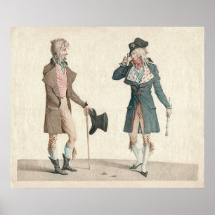 Poster Les Incroyables por Carle Vernet