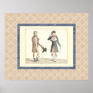 Pôster Les Incroyables - reprodução da gravura de Verne