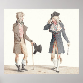 Poster Les Incroyables - Reproduction of Vernet Engraving