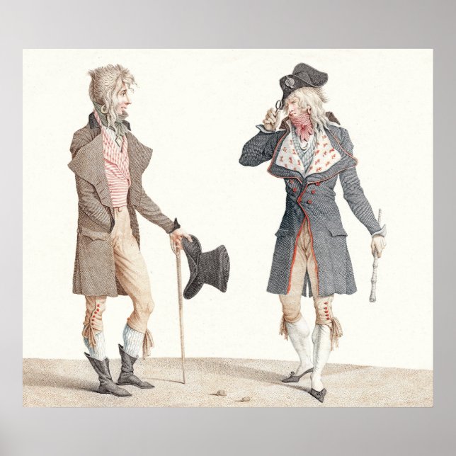 Poster Les Incroyables - Reproduction of Vernet Engraving (Frente)