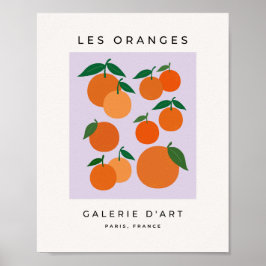 Poster Les Oranges 02 Fruta Roxo Lilac