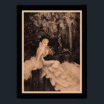 Poster "Les Orchidees et Dame aux Lis" (1 de 2) Art Deco<br><div class="desc">O nº 1 de um par de impressões de Art Deco,  cerca de 1934,  do talentoso Louis Icart intitulado "Les Orchidees et Dame aux Lis" #2 está listado separadamente. Disponível em outros tamanhos,  assim como na canvas.</div>