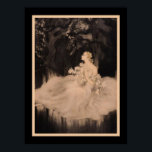 Poster "Les Orchidees et Dame aux Lis" (2 de 2) Art Deco<br><div class="desc">Nº 2 das impressões de Art Deco "Les Orcidees et Dame aux Lis" de Louis I cart cerca de 1934. 12x16 mostradas aqui. Disponível também em outros tamanhos,  assim como na canvas.</div>