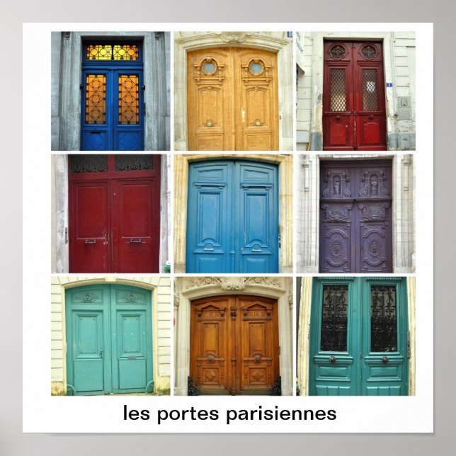 Pôster les portes parisiennes - Portas parisienses (Frente)