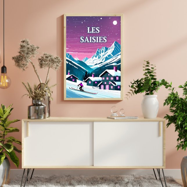 Poster Les Saisies : Douceur des Cimes, Pureté Hivernale (Criador carregado)