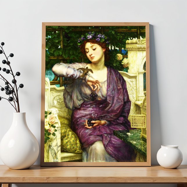 Poster Lesbia e seu pardal por Sir Edward John Poynter (Criador carregado)