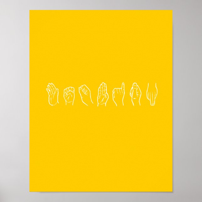 PÔSTER LESBIANO EM LÍNGUA DE SINAIS (Frente)