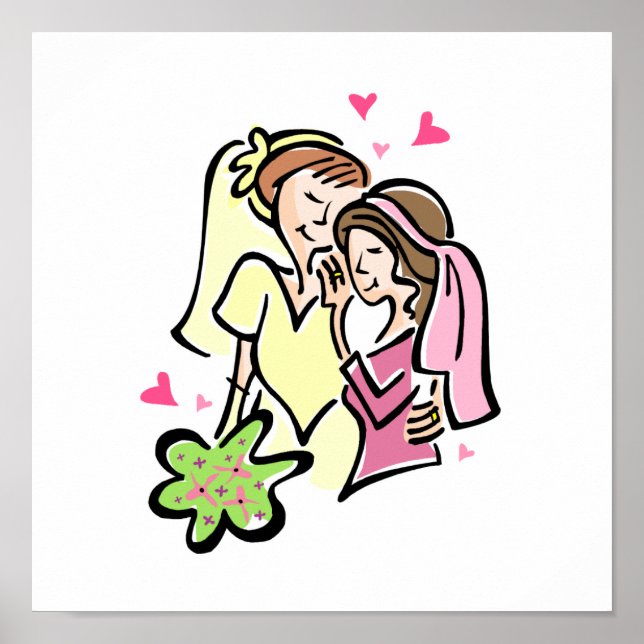 Pôster Lésbicas apaixonadas (Frente)