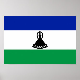 Poster Lesoto Flag
