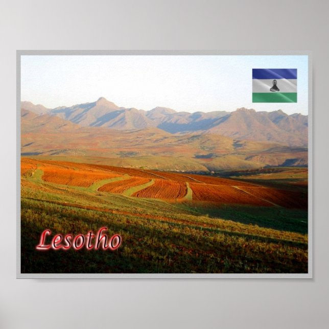 Poster Lesoto - Paisagem (Frente)