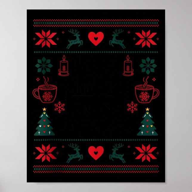Poster Less Jingle More Hygge Christmas Swedish Norwegian (Frente)
