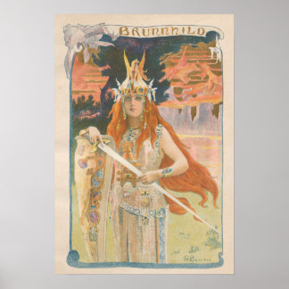 Poster L'Estampe Moderne: Brunnhild, Gaston Bussiere