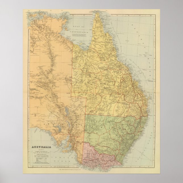 Pôster Leste da Austrália (Frente)