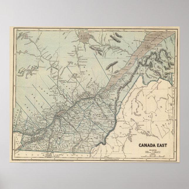 Poster Leste do Canadá (Frente)