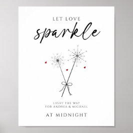 Poster Let Love Sparkle - Sparkler Casual