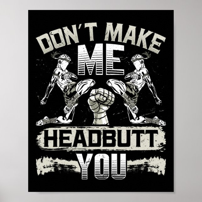 Poster Lethwei Autodefesa Cabeça-De-Cabeça-De-Artes Marci (Frente)