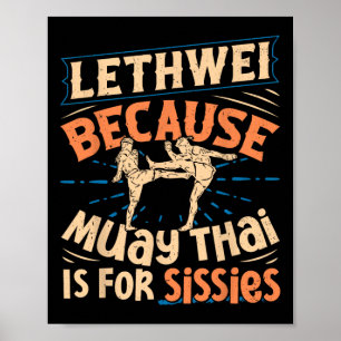 Poster Lethwei Treinando Myanmar Combatente birmanês Boxi
