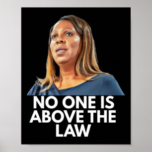 Poster Letitia James. Ninguém Está Acima da Lei 