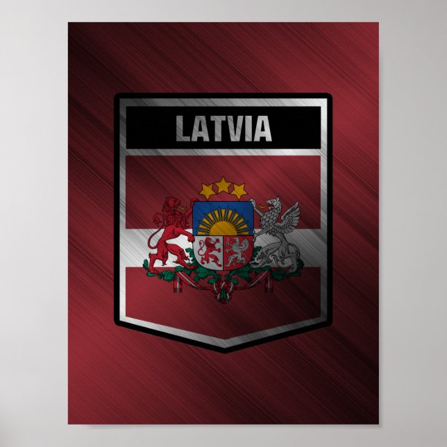 Poster Letónia (Frente)