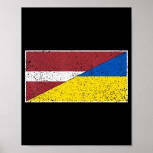 POSTER LETÓNIA UCRÂNIA, PAVILHÃO LETÃO UCRANIANO