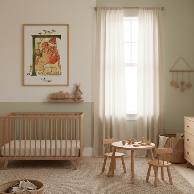 Poster Letra alfabética de vinheta personalizada F (Criador carregado)