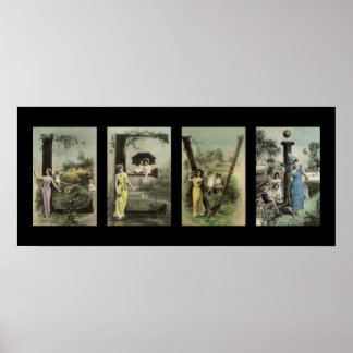 Pôster Letra alfabética LEVI Art