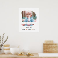 Letra alfabética personalizada do bebê - D - Poste