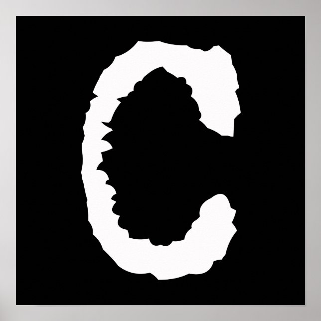 Poster Letra C (Frente)