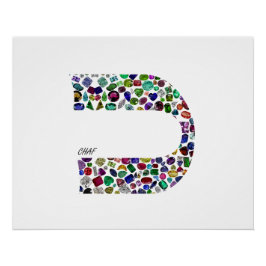 Pôster Letra 'CHAF'