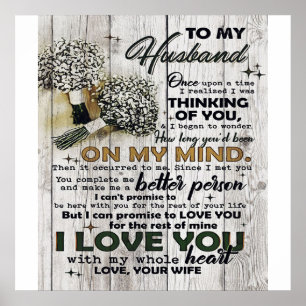 Poster Letra Coca-a-Marido Bonito presente Dia Padre