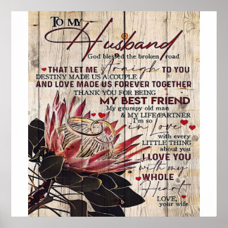 Poster Letra Coca-a-Marido | Presente Design Legal |