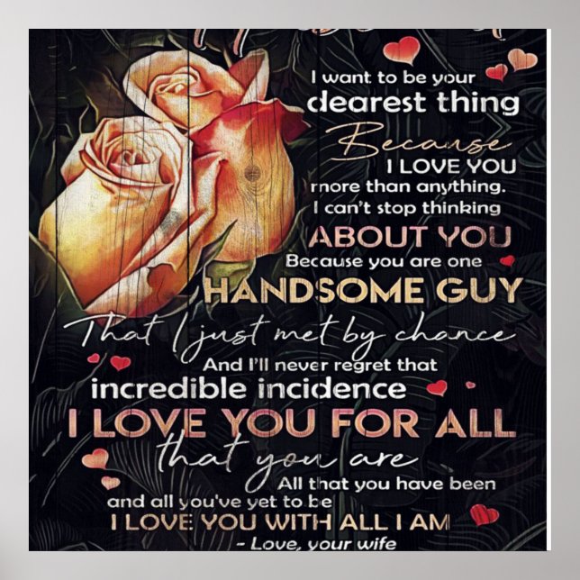 Poster Letra Coca para Marido | Desdecoração Familiar | (Frente)