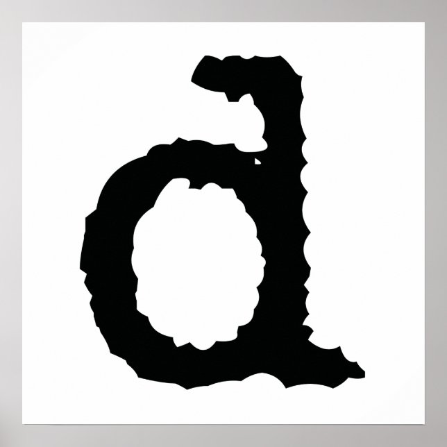 Pôster Letra D (Frente)