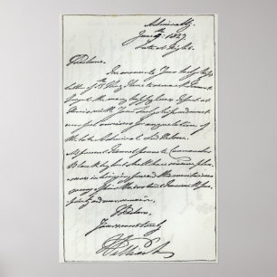 Poster Letra de William IV à senhora Nelson