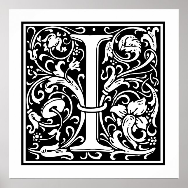 Pôster Letra decorativa I (Frente)