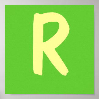 Pôster Letra do nome do lutador