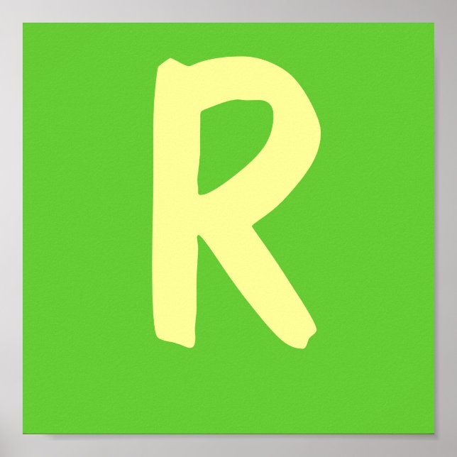 Pôster Letra do nome do lutador (Frente)