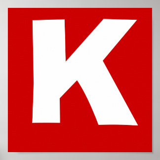 Pôster Letra do nome do lutador