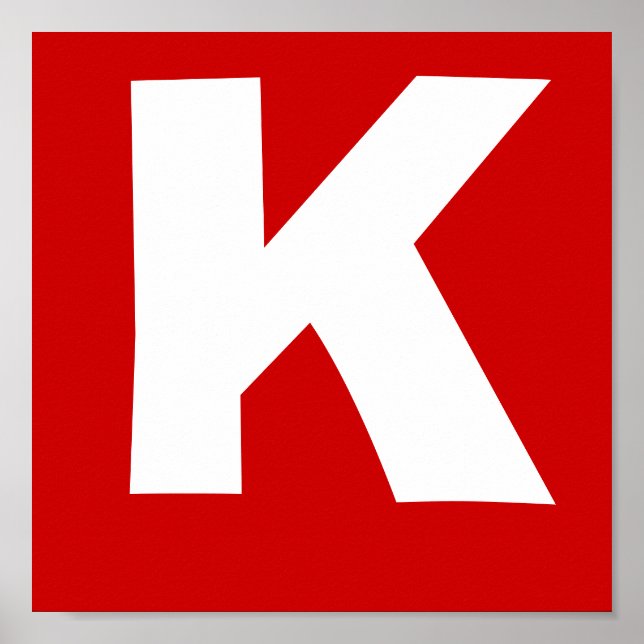 Pôster Letra do nome do lutador (Frente)