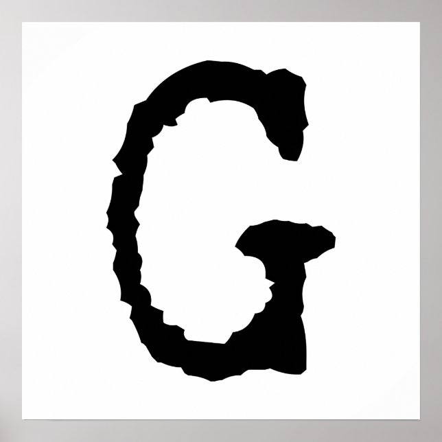 Pôster Letra G (Frente)