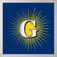 Letra G - símbolo masculino