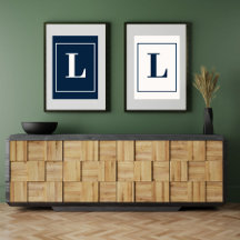 Letra Inicial | Monograma Cinza Moderno Estiloso