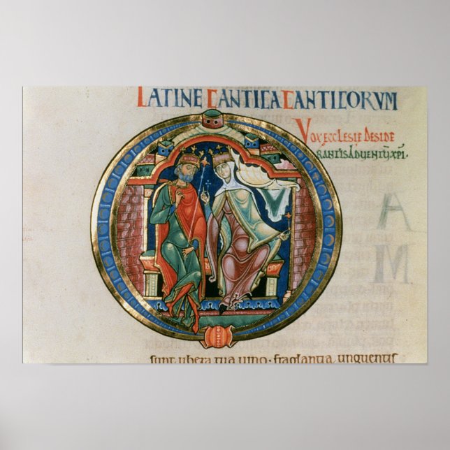 Pôster Letra inicial 'O' Osculatur me - Deixe-me beijar (Frente)