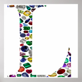 Poster Letra L Monograma