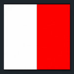 Pôster Letra náutica de bandeira marítima internacional<br><div class="desc">Sinal marítimo internacional - letra h marinho náutico</div>