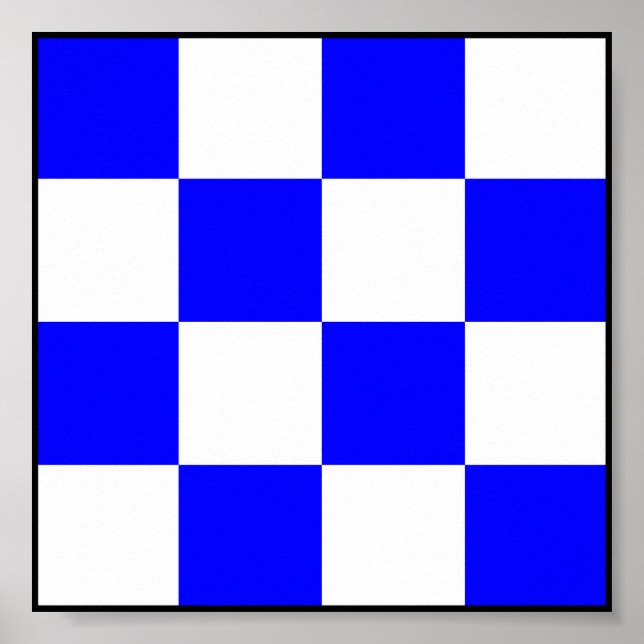 Pôster Letra náutica de bandeira marítima internacional (Frente)