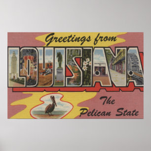 Pôster Letra ScenesLouisiana 3 de LouisianaLarge
