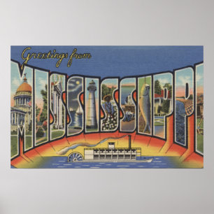 Poster Letra ScenesMississippi de MississippiLarge